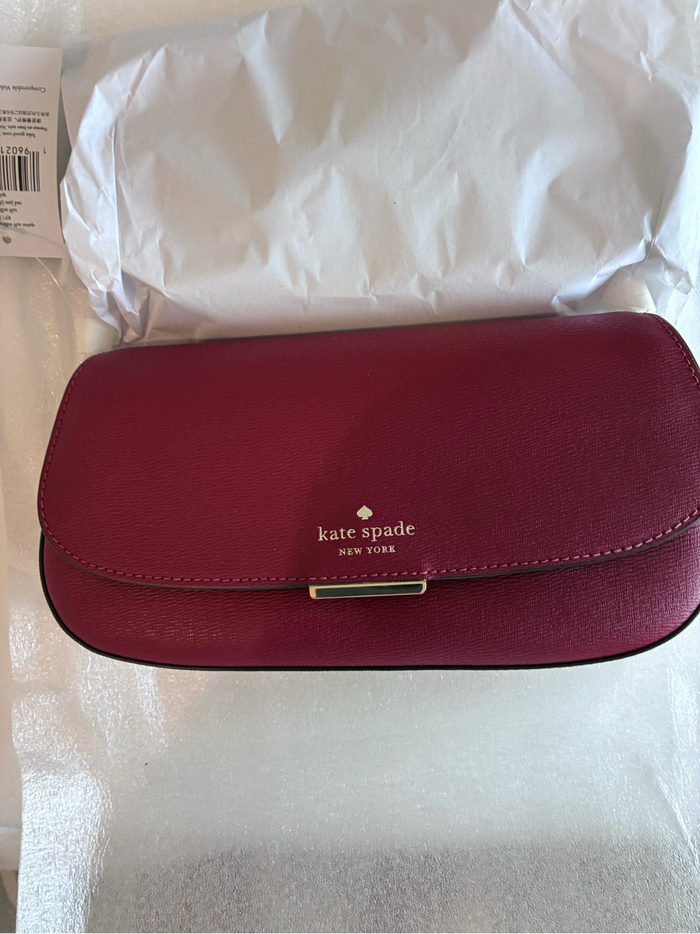 kate spade Rosewood Pink Leather Crossbody with Gold Hardware